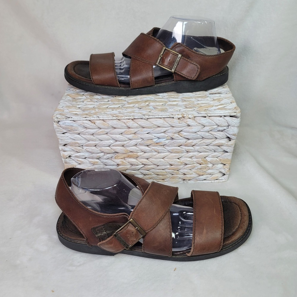 Sperry Fisherman Sandals Brown Leather  Outdoor Cruise Vacation Camping Size 12